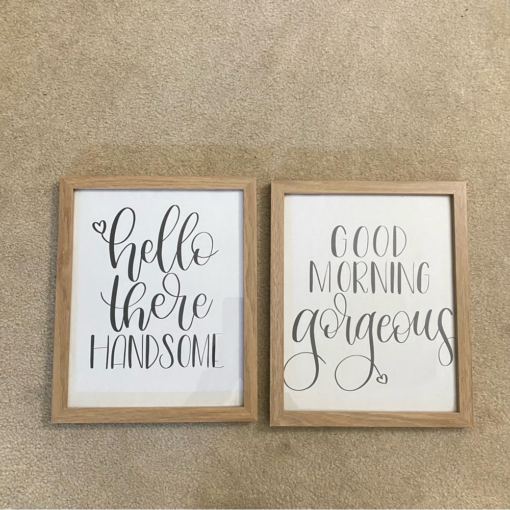 His & Hers Framed Art 8x10